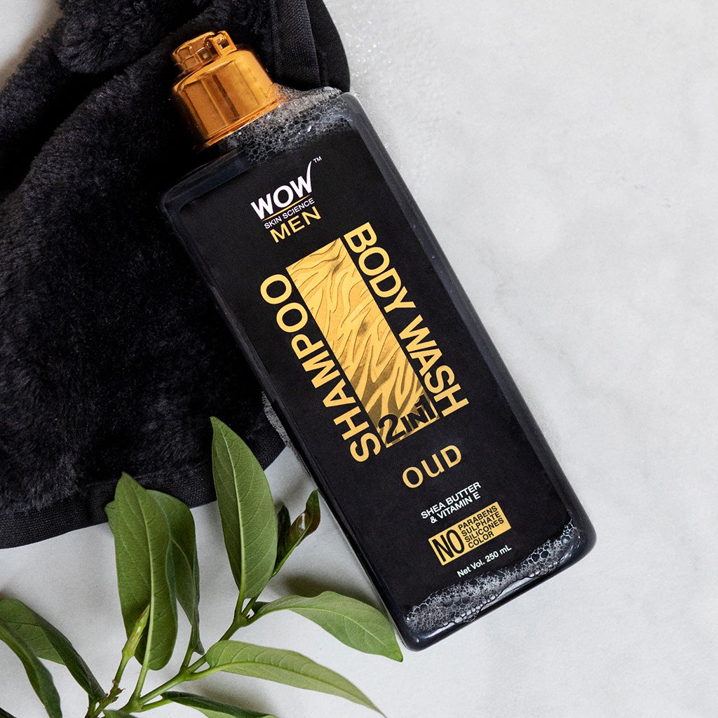 WOW Oud 2-In-1 Shampoo + Body Wash - No Parabens, Sulphate, Silicones & Color - 250 ml