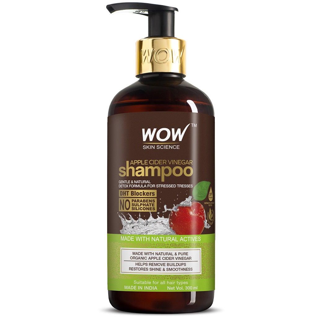 WOW Apple Cider Vinegar Shampoo for Shine & Smoothness