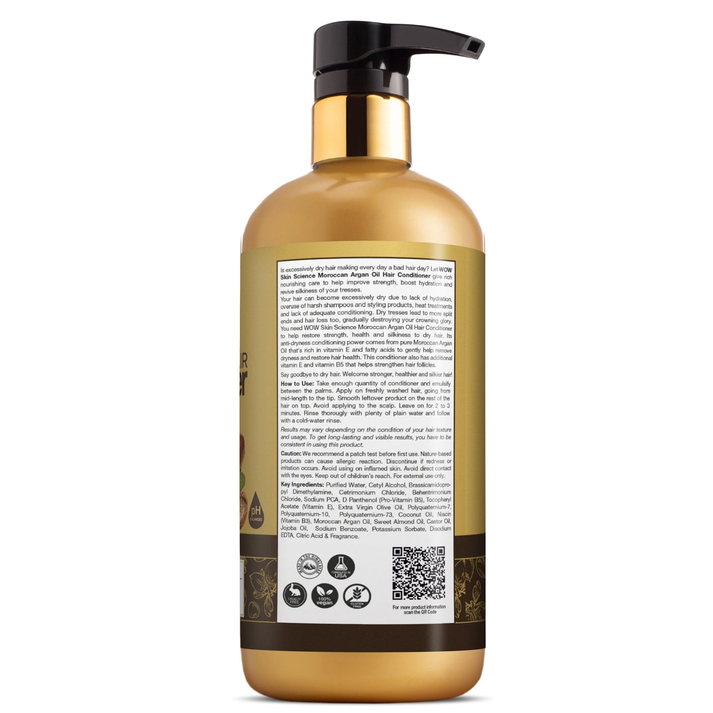 WOW Moroccan Argan Oil Conditioner - 500 ml