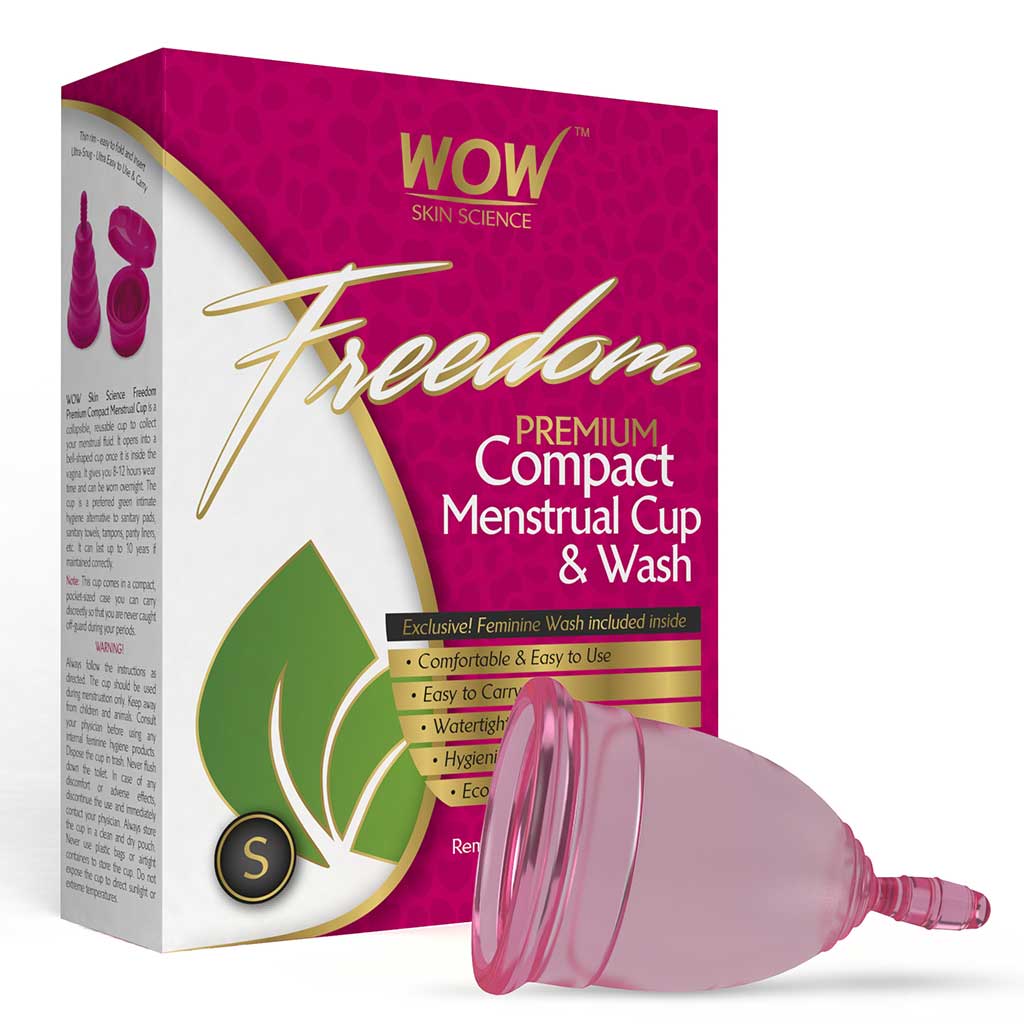 WOW Freedom Reusable Menstrual Cup and Wash Pre Childbirth - Small (Under 30 Years)