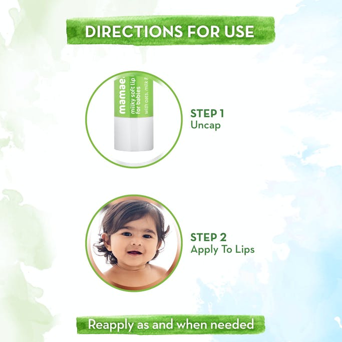 MamaEarth 100 Percent Natural Milky Soft Lip Balm for Kids, Babies for 12 Hour Moisturization, with Oats, Milk & Calendula 4g Natural