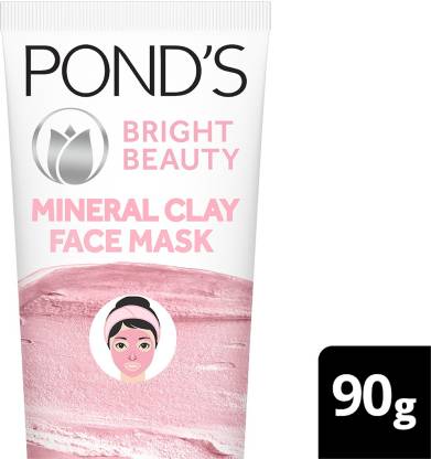 PONDS Bright Beauty Mineral Clay Face Mask For Oil Free Instant Glow (90 g)