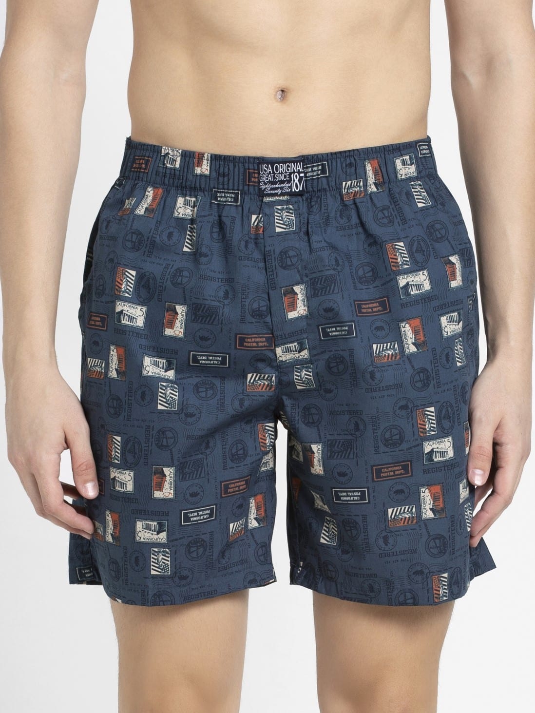 JOCKEY (USA originals -US 57) Boxer Shorts with Concealed Button Placket - Assorted Prints (single)
