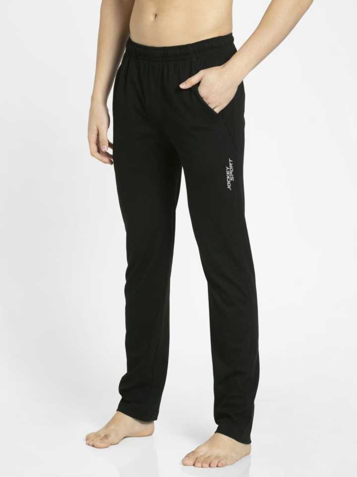 JOCKEY (SP 27) Slim Fit Track Pant for Men with Drawstring - Black