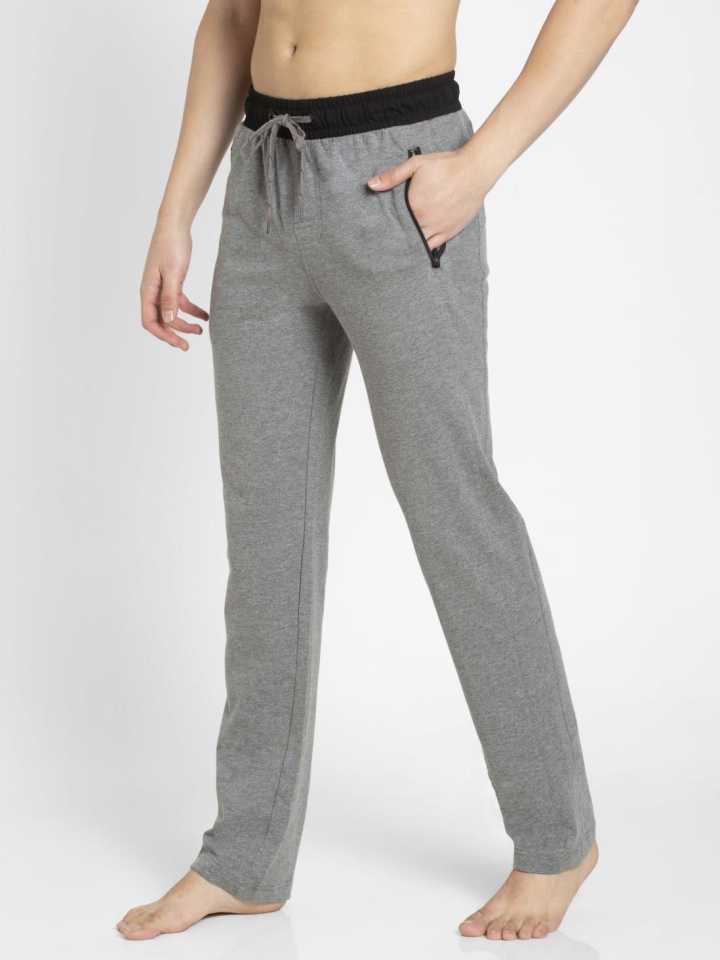 JOCKEY (SP 31) Slim Fit Joggers for Men with Stay Dry Treatment & Drawstring Closure - Performance Grey