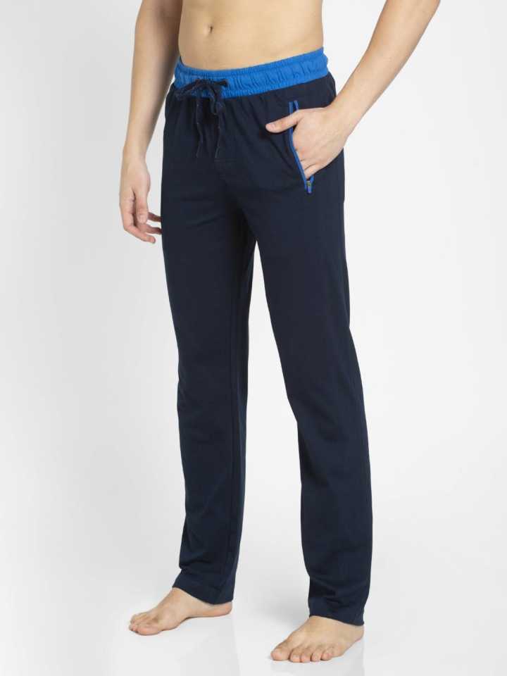 JOCKEY (SP 31) Slim Fit Joggers for Men with Stay Dry Treatment & Drawstring Closure - Navy