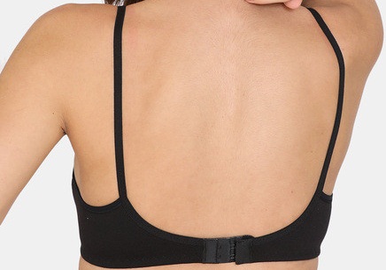 FAIRLOOK  Women's Cresent  Non Padded  Elastic  Bra (Pack of 2) -Black Colour