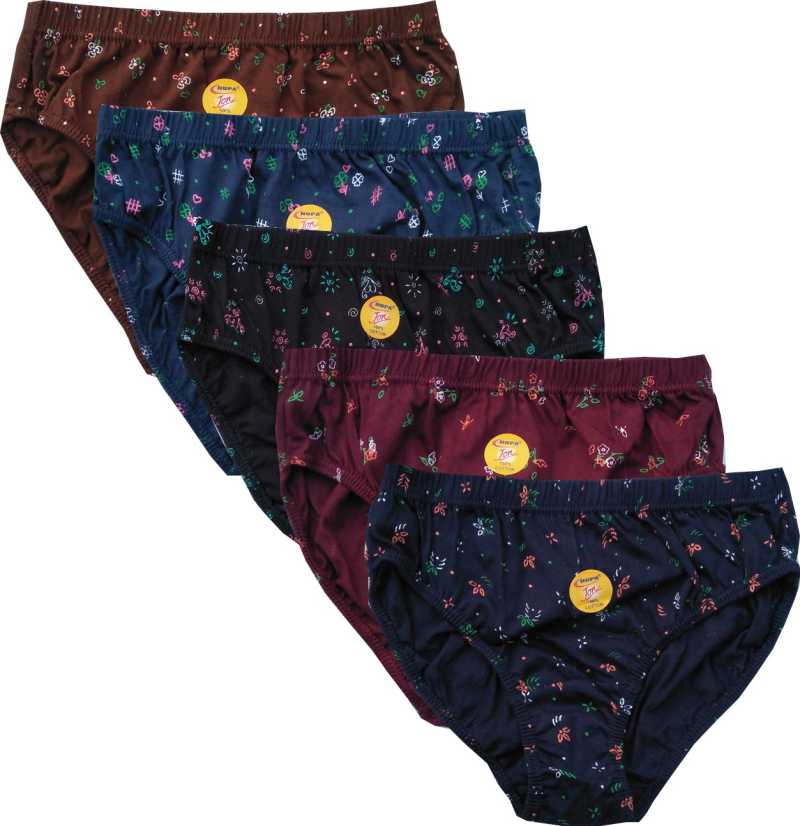 RUPA PLAIN PANTY - ASSORTED COLOURS (PACK OF 5)