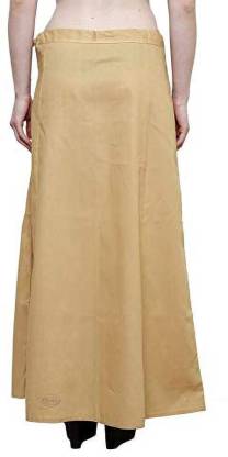 Petticoat - Women's Cotton Blended Indian Readymade Petticoats - GOLD COLOUR