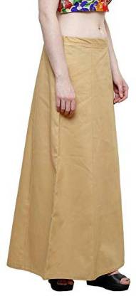Petticoat - Women's Cotton Blended Indian Readymade Petticoats - GOLD COLOUR