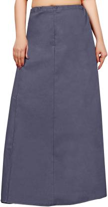 Petticoat - Women's Cotton Blended Indian Readymade Petticoats - GREY COLOUR