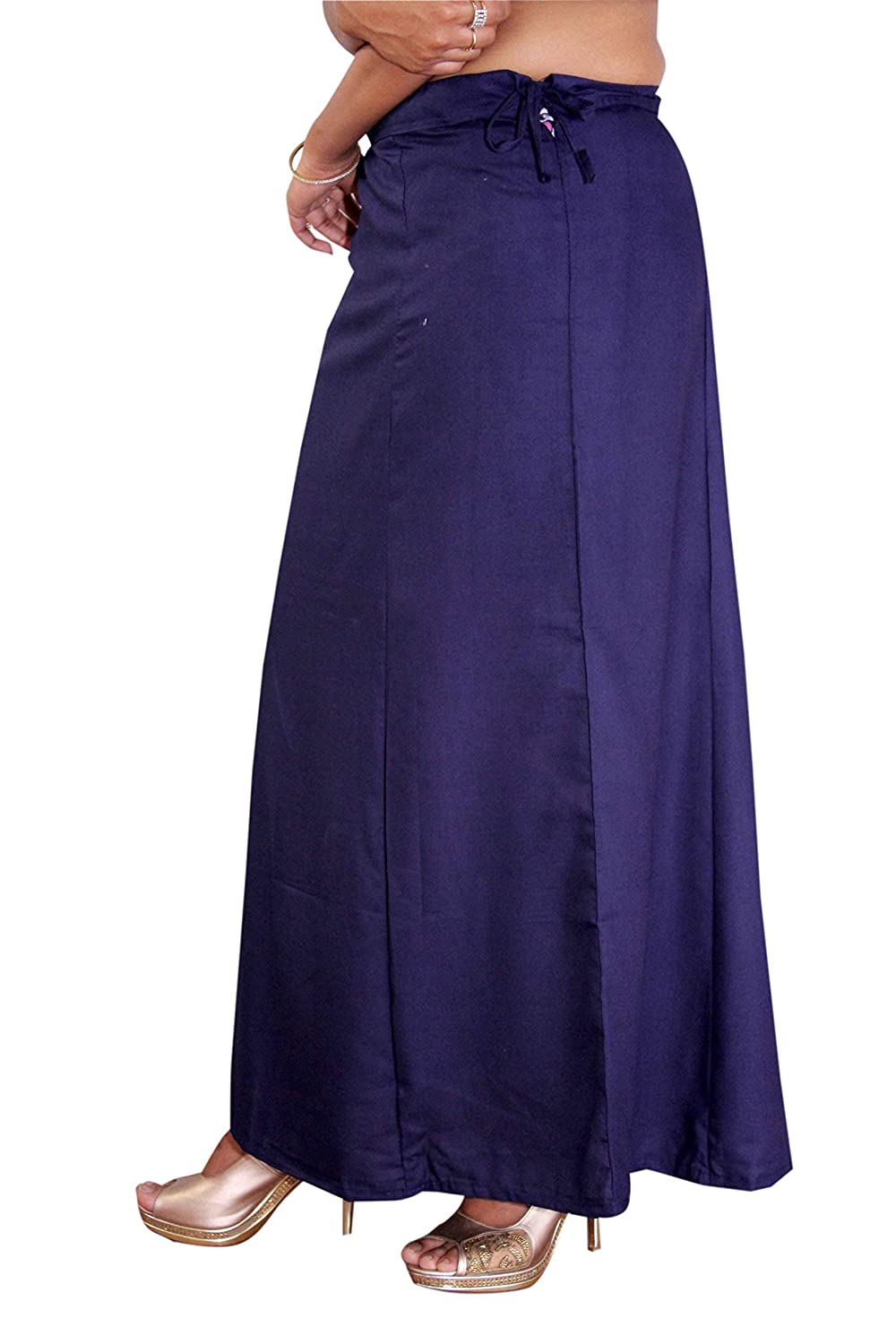 Petticoat - Women's Cotton Blended Indian Readymade Petticoats - NAVY BLUE COLOUR